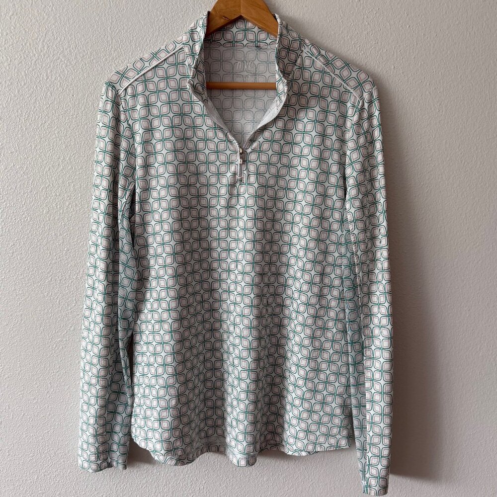 NIVO NVO Golf Moc Neck 1/4 Zip Long Sleeve Size XL‎